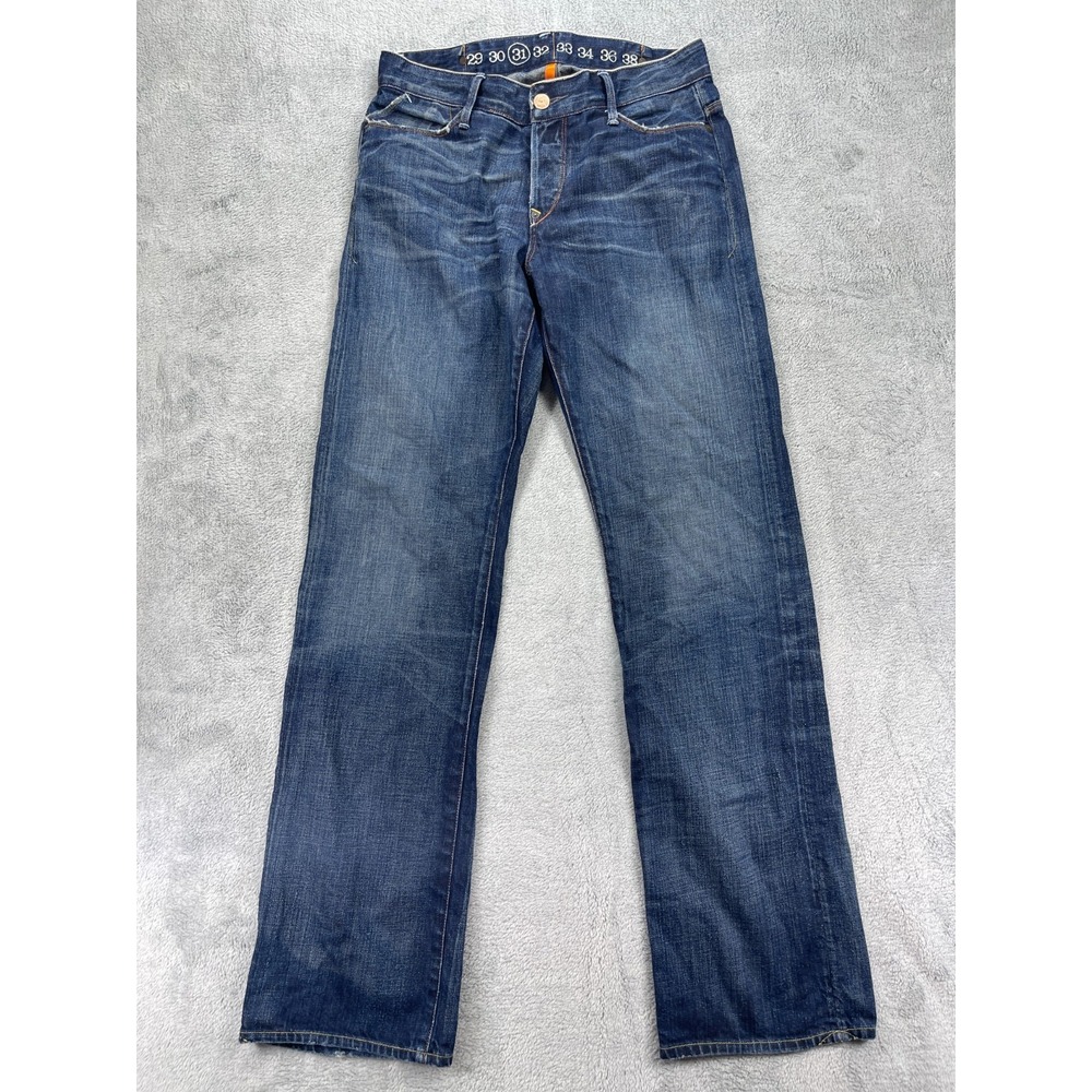 Earnest Sewn Scott Morrison Jeans Mens 31 Blue Denim Cotton Classic Fit Salvage